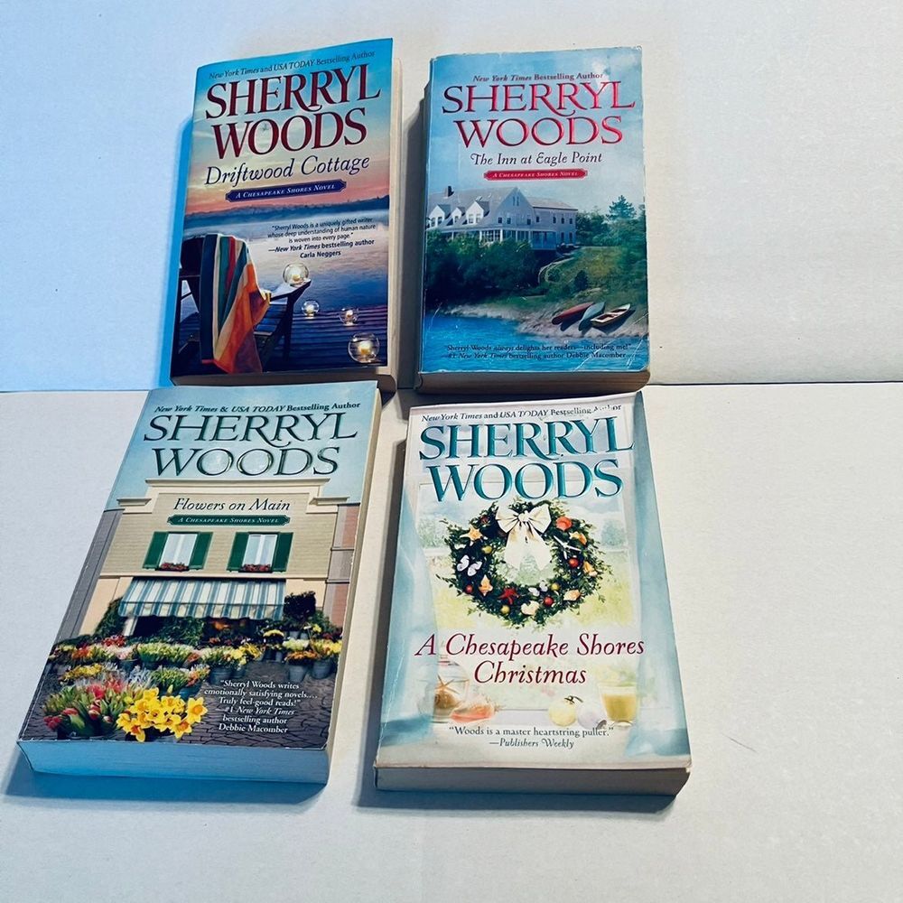 Sherryl Woods Chesapeake Shores Novels bundle of four (4) books.‎  Used.